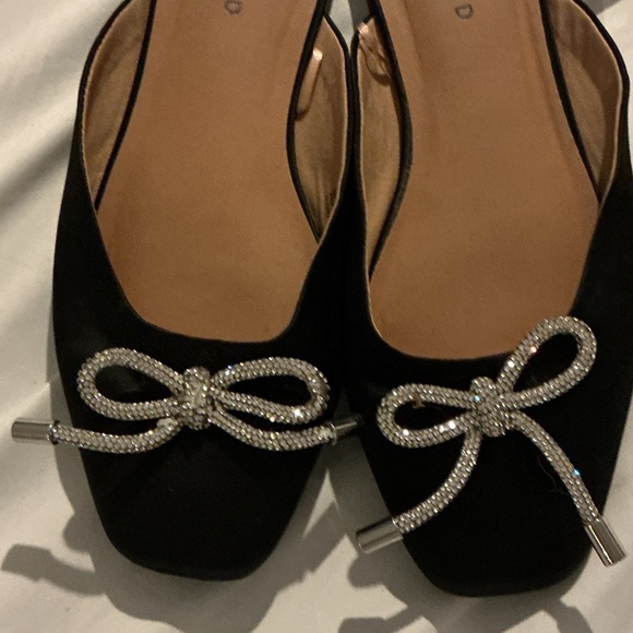 Torrid Black Flats with Silver Accents - Picture 2 of 8